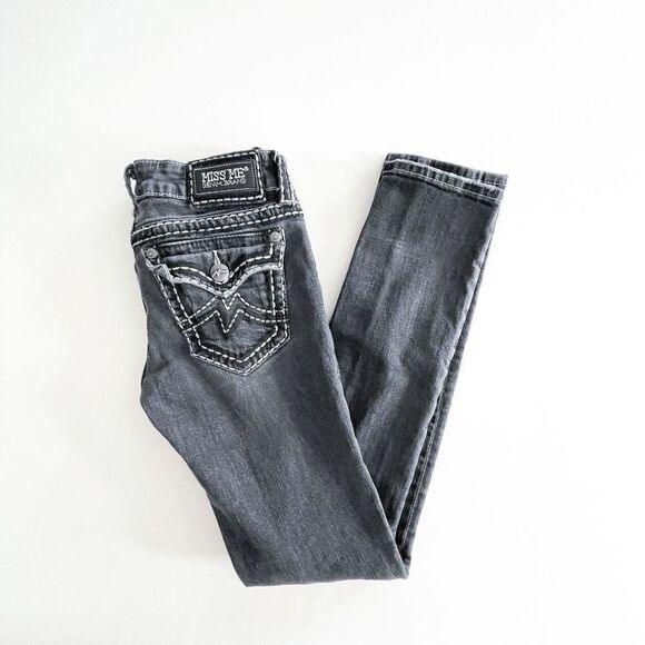 Miss Me Denim Brand Womens JPD1018SK Irene Skinny Jeans Dark Seattle Size 29 - Picture 7 of 11